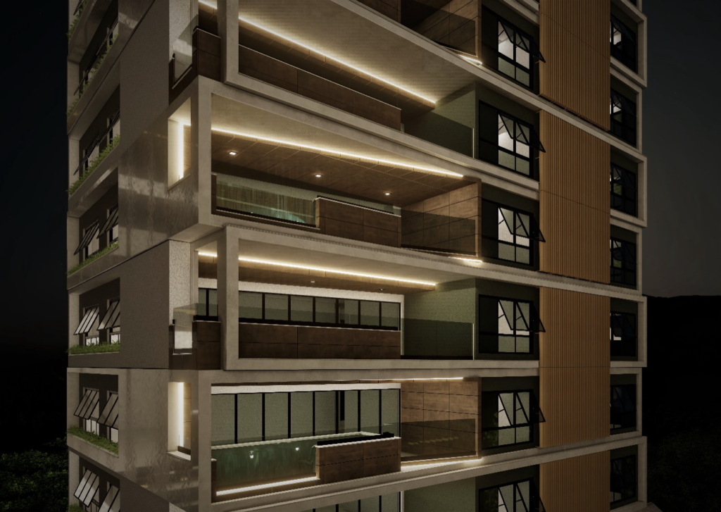 AM Penthouses, em Três Rios-RJ, terá piscina na sacada de cada um dos 15 apartamentos